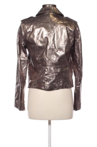 Γυναικείο δερμάτινο μπουφάν Zara, Μέγεθος M, Χρώμα Γκρί, Τιμή 24,15 €