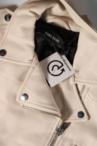 Dámska kožená bunda  Zara, Veľkosť S, Farba Kremová, Cena  16,44 €