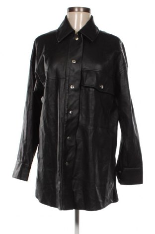 Дамско кожено яке Zara, Размер S, Цвят Черен, Цена 29,00 лв.