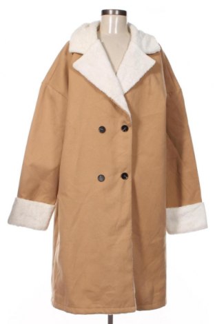 Дамско палто, Размер XL, Цвят Бежов, Цена 13,44 лв.