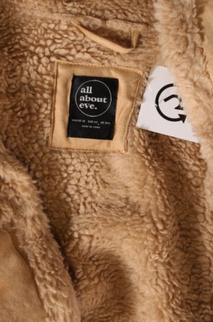 Дамско палто All About Eve, Размер L, Цвят Бежов, Цена 18,60 лв.