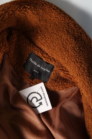 Γυναικείο παλτό Drole De Copine, Μέγεθος L, Χρώμα Καφέ, Τιμή 19,86 €