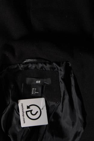 Дамско палто H&M, Размер S, Цвят Черен, Цена 16,05 лв.