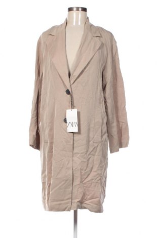 Дамско палто Zara, Размер XS, Цвят Бежов, Цена 22,89 лв.