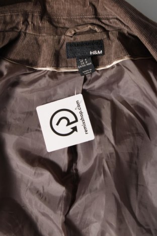 Дамско сако H&M, Размер M, Цвят Кафяв, Цена 7,48 лв.