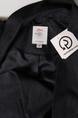 Γυναικείο σακάκι S.Oliver, Μέγεθος M, Χρώμα Μπλέ, Τιμή 7,18 €