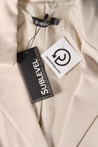 Γυναικείο σακάκι Sublevel, Μέγεθος L, Χρώμα  Μπέζ, Τιμή 18,76 €