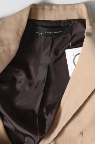 Дамско сако Zara, Размер L, Цвят Бежов, Цена 34,00 лв.