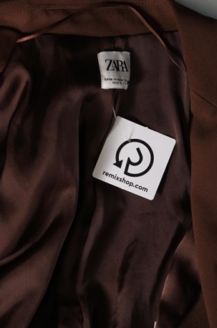 Дамско сако Zara, Размер XS, Цвят Кафяв, Цена 44,88 лв.