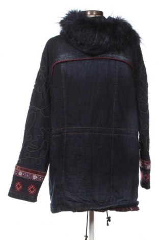 Γυναικείο μπουφάν Desigual by Christian Lacroix, Μέγεθος XL, Χρώμα Μπλέ, Τιμή 31,36 €