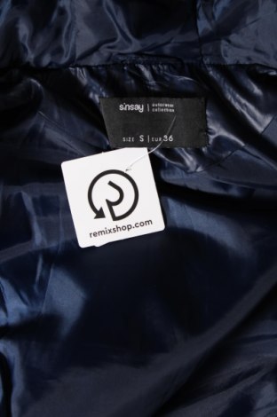 Γυναικείο μπουφάν Sinsay, Μέγεθος S, Χρώμα Μπλέ, Τιμή 29,68 €
