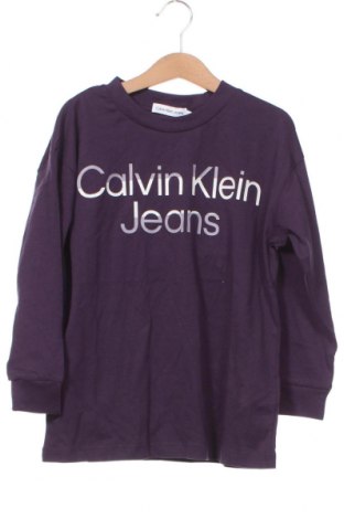 Bluză pentru copii Calvin Klein Jeans, Mărime 6-7y/ 122-128 cm, Culoare Mov, Preț 118,81 Lei