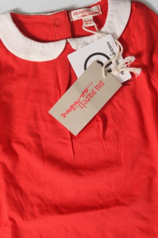 Dziecięca bluzka Du Pareil Au Meme, Rozmiar 9-12m/ 74-80 cm, Kolor Czerwony, Cena 25,99 zł