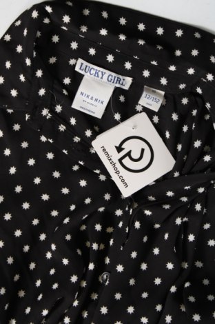 Детска риза Nikkie, Размер 11-12y/ 152-158 см, Цвят Черен, Цена 5,32 лв.