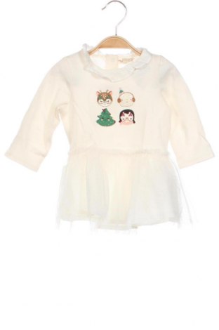 Детска рокля Du Pareil Au Meme, Размер 3-6m/ 62-68 см, Цвят Екрю, Цена 9,18 лв.