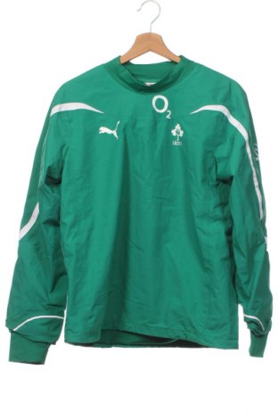 Детска спортна блуза PUMA, Размер 13-14y/ 164-168 см, Цвят Зелен, Цена 18,63 лв.