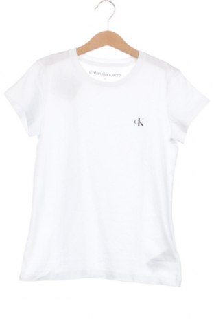 Dziecięcy T-shirt Calvin Klein Jeans, Rozmiar 12-13y/ 158-164 cm, Kolor Biały, Cena 134,77 zł