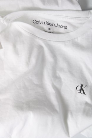 Παιδικό μπλουζάκι Calvin Klein Jeans, Μέγεθος 15-18y/ 170-176 εκ., Χρώμα Λευκό, Τιμή 35,57 €