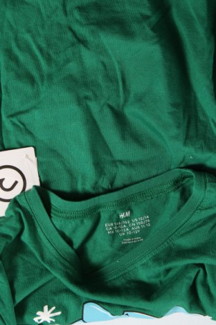 Tricou pentru copii H&M, Mărime 10-11y/ 146-152 cm, Culoare Verde, Preț 18,65 Lei