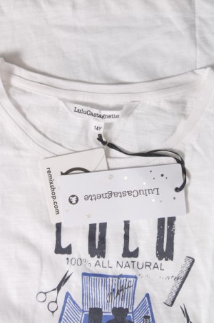 Dziecięcy T-shirt LuluCastagnette, Rozmiar 13-14y/ 164-168 cm, Kolor Biały, Cena 77,30 zł