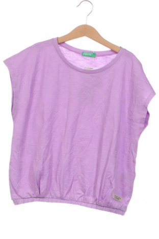 Tricou pentru copii United Colors Of Benetton, Mărime 14-15y/ 168-170 cm, Culoare Mov, Preț 38,82 Lei