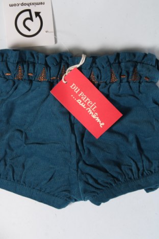 Παιδικό κοντό παντελόνι Du Pareil Au Meme, Μέγεθος 2-3m/ 56-62 εκ., Χρώμα Μπλέ, Τιμή 6,03 €