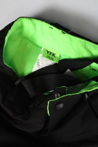 Детски панталон за зимни спортове Y.F.K., Размер 8-9y/ 134-140 см, Цвят Черен, Цена 27,00 лв.