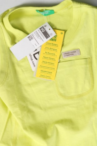 Μπλουζάκι αμάνικο παιδικό United Colors Of Benetton, Μέγεθος 18-24m/ 86-98 εκ., Χρώμα Κίτρινο, Τιμή 11,34 €