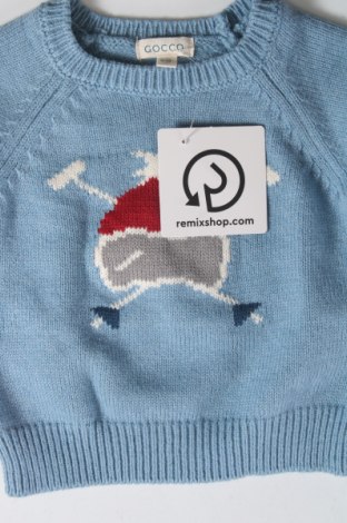 Pulover pentru copii Gocco, Mărime 9-12m/ 74-80 cm, Culoare Albastru, Preț 63,66 Lei