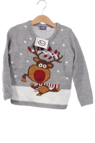 Детски пуловер Lupilu, Размер 2-3y/ 98-104 см, Цвят Сив, Цена 8,51 лв.