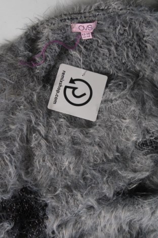 Детски пуловер Oviesse, Размер 12-13y/ 158-164 см, Цвят Сив, Цена 12,71 лв.