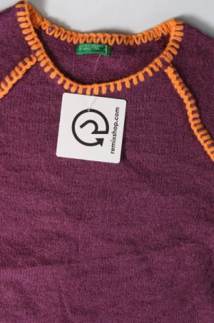 Детски пуловер United Colors Of Benetton, Размер 7-8y/ 128-134 см, Цвят Лилав, Цена 14,40 лв.