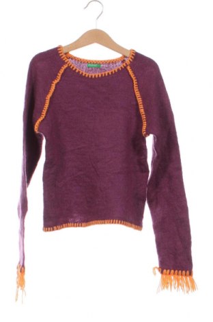 Dziecięcy sweter United Colors Of Benetton, Rozmiar 7-8y/ 128-134 cm, Kolor Fioletowy, Cena 35,82 zł