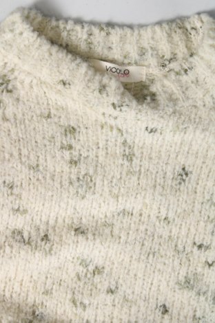 Детски пуловер Vicolo, Размер 9-10y/ 140-146 см, Цвят Бял, Цена 23,52 лв.