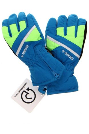 Γάντια παιδιών για χειμερινά σπορ Brugi, Χρώμα Μπλέ, Τιμή 11,88 €