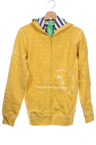 Gyerek sweatshirt United Colors Of Benetton, Méret 14-15y / 168-170 cm, Szín Sárga, Ár 8 930 Ft
