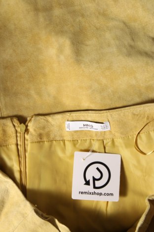 Δερμάτινη φούστα Mango, Μέγεθος L, Χρώμα Κίτρινο, Τιμή 23,34 €
