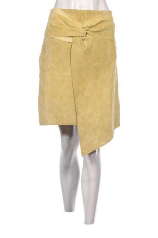 Kožená sukně  Mango, Velikost L, Barva Žlutá, Cena  1 481,00 Kč