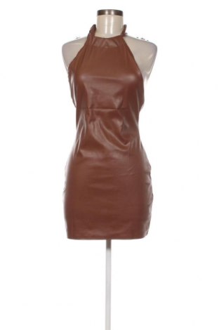 Δερμάτινο φόρεμα Missy Empire, Μέγεθος M, Χρώμα Καφέ, Τιμή 13,18 €