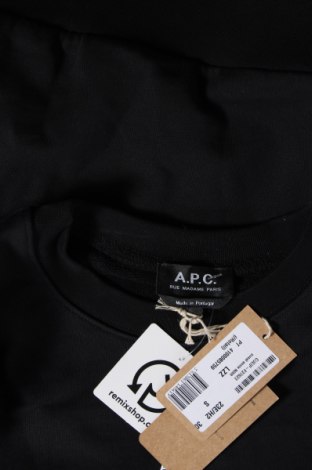 Pánske tričko  A.P.C., Veľkosť S, Farba Čierna, Cena  84,54 €