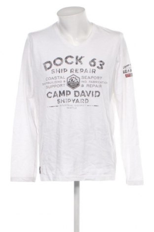 Ανδρική μπλούζα Camp David, Μέγεθος XL, Χρώμα Λευκό, Τιμή 45,42 €