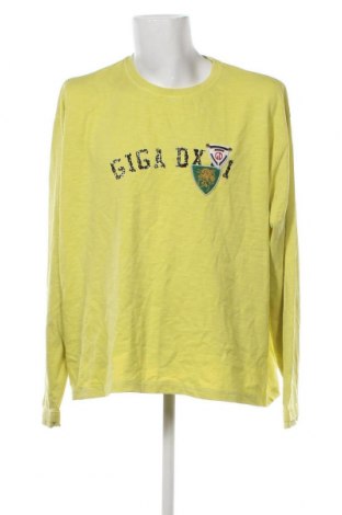 Ανδρική μπλούζα GIGA, Μέγεθος 4XL, Χρώμα Κίτρινο, Τιμή 18,93 €