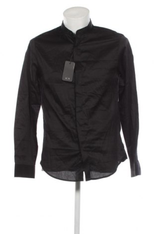 Ανδρικό πουκάμισο Armani Exchange, Μέγεθος M, Χρώμα Μαύρο, Τιμή 61,86 €