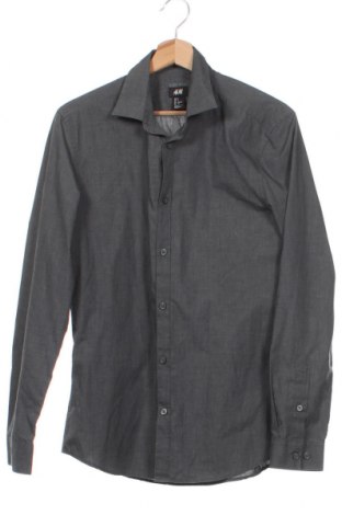 Мъжка риза H&M, Размер S, Цвят Сив, Цена 6,09 лв.