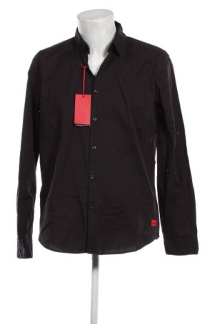 Ανδρικό πουκάμισο Hugo Boss, Μέγεθος XL, Χρώμα Μαύρο, Τιμή 94,37 €