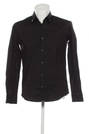 Мъжка риза Hugo Boss, Размер M, Цвят Черен, Цена 143,28 лв.