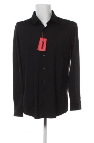 Ανδρικό πουκάμισο Hugo Boss, Μέγεθος XL, Χρώμα Μαύρο, Τιμή 84,12 €