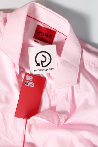 Cămașă de bărbați Hugo Boss, Mărime M, Culoare Roz, Preț 654,61 Lei