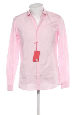 Мъжка риза Hugo Boss, Размер M, Цвят Розов, Цена 181,09 лв.