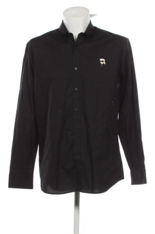 Ανδρικό πουκάμισο Karl Lagerfeld, Μέγεθος L, Χρώμα Μαύρο, Τιμή 102,58 €